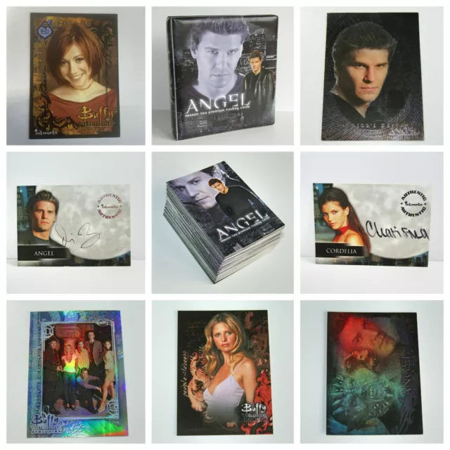 Buffy the Vampire Slayer and Angel Trading Cards Foil Chase Promo Binders Chrome