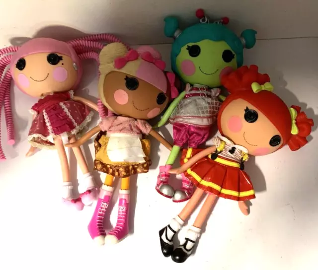 Lalaloopsy Dolls x 4 Large Bulk Lot 12 inch MGA Entertainment Very Good Cond