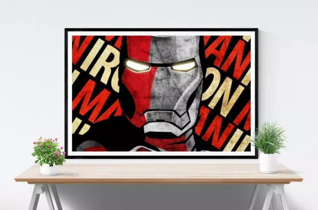 Iron Man Design Marvel Movie Premium Poster Film Print High Quality