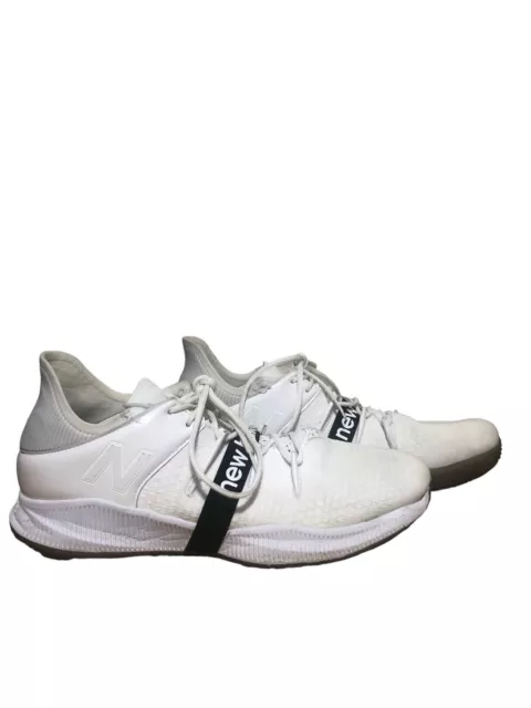 Zapatos de baloncesto New Balance OMN1S top bajo blancos negros para hombre talla 14