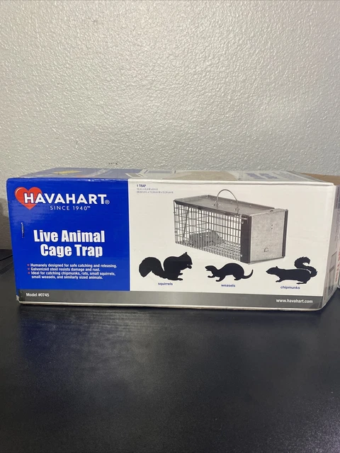 Havahart 0745 Medium Live Game Animal Trap 1 Door Chipmunk & Squirrel Trap Cage