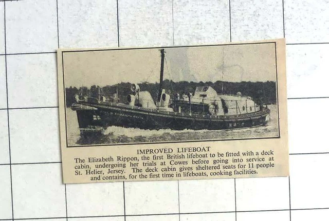 1948 FIRST BRITISH Lifeboat Fitted With Deck Cabin Karma Elizabeth ...