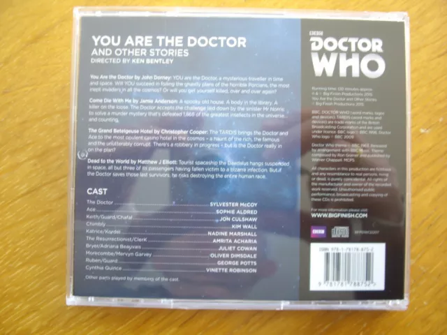 Doctor Who You Are The Doctor, 2015 Big Finish audio book CD 3