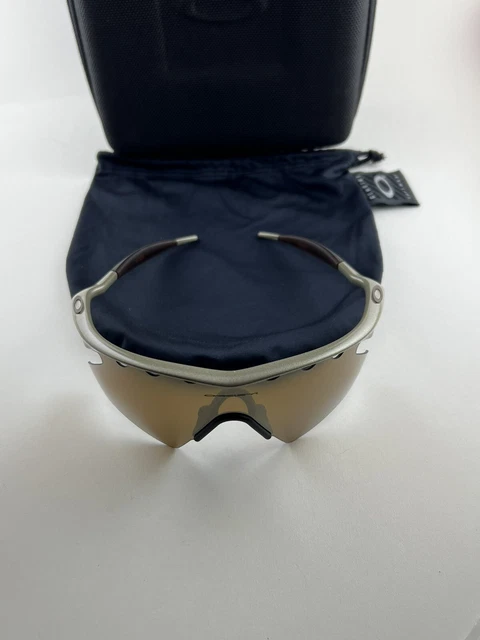 Oakley Pro M Frame Metallic Sand Gold Iridium Vented Heater Brown 06-936 NEW