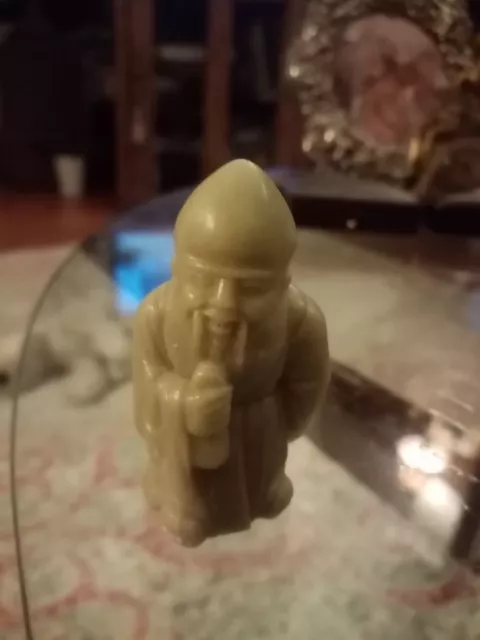 Miniature Chinese Netsuki Carved Soap Stone  Immortal figure Vintage