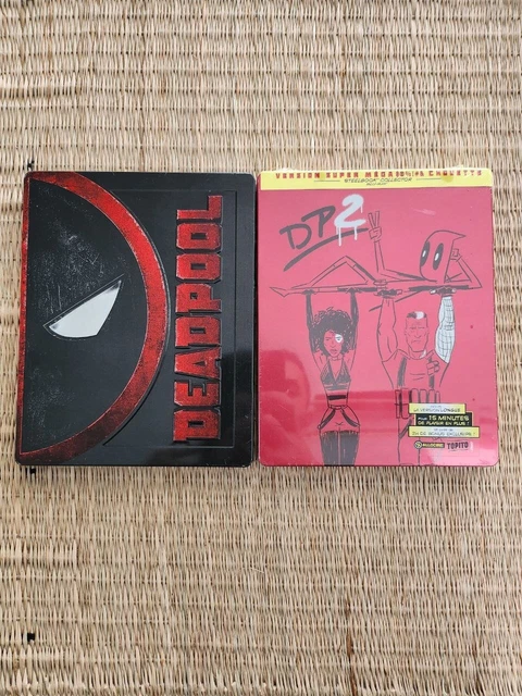 Lot steelbook deadpool 1 (bon état) + 2 (neuf)