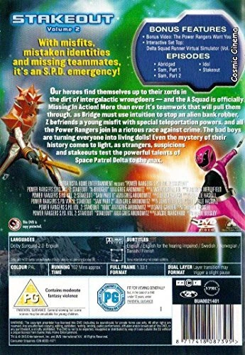 POWER RANGERS - Space Patrol Delta - Vol.2 Stakeout [DVD], Power ...