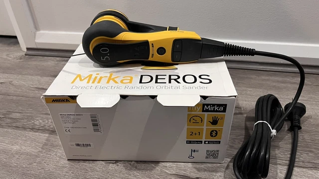 Mirka DEROS 325CV 77mm Electric 5mm Orbit Sander With Central Vacuum 3" Inch
