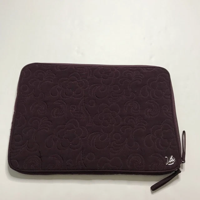 Vera Bradley 17" Laptop Sleeve Notebook Computer Tablet Case Bag Wine Burgundy Vera Bradley 17" Laptop Sleeve Notebook Computer Tablet Case Bag Wine Burgundy