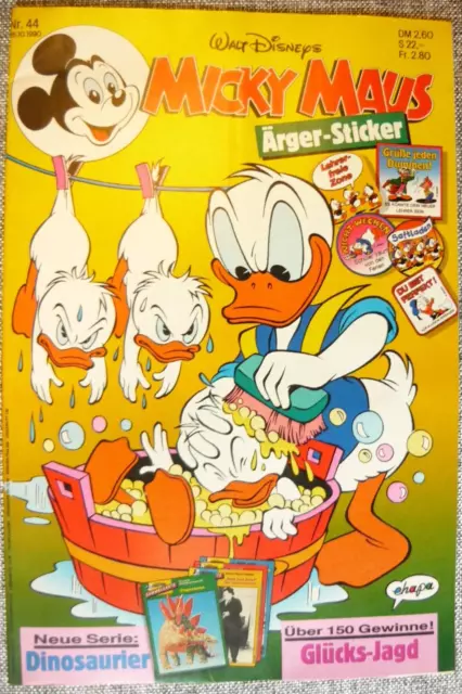Walt Disney Micky Maus Comic Heft Nr.44-1990 mit Beilagen ungelesen