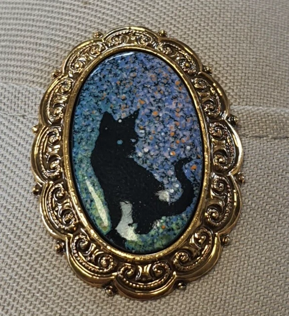 Pince à foulard ancienne soleil métal doré verre taillé vintage XXème