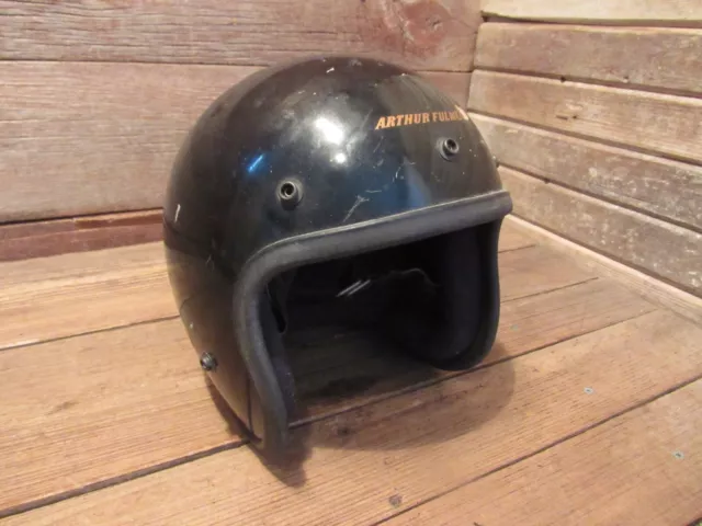 VINTAGE ARTHUR FULMER "FALCON" Motorcycle Helmet - RESTORATION! $299.99
