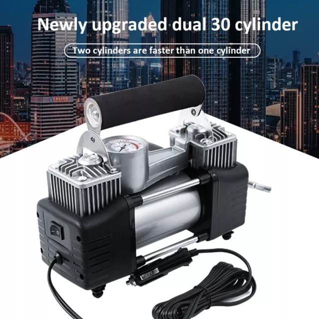 Heavy Duty 12V Electric Car Tyre Inflator 150PSI Portable Air Compressor Pump 3