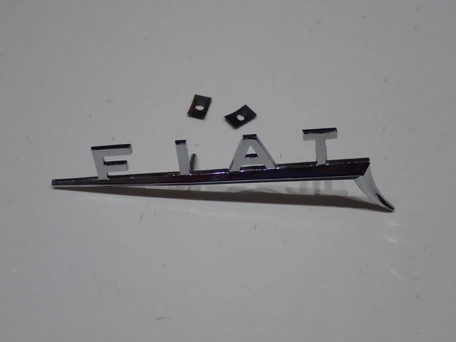 KIT 2PZ FREGIO STEMMA LOGO SCUDETTO ABARTH METALLO LATERALI 5CM X 10CM