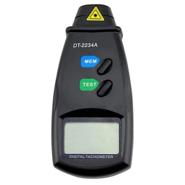 Digital Laser Photo Tachometer Non Contact RPM Tach Motor Speed Gauge DT2234A
