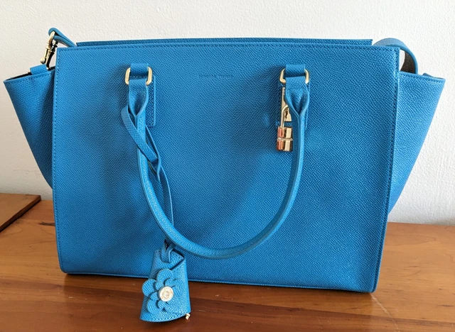 Samantha Thavasa Handbag Purse Shoulder Bag Purse Turquoise 1710110062