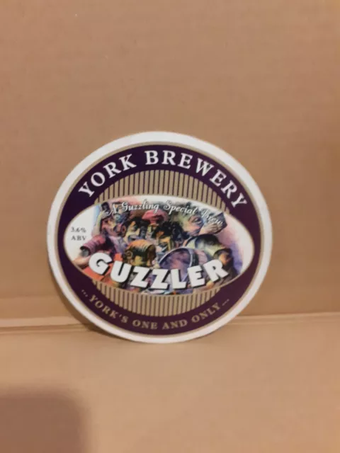 YORK BREWERY GUZZLER BITTER  Ale Beer Pump Clip Pub Bar Collectible ,