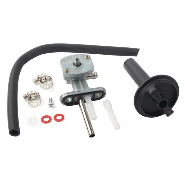 Fuel Valve Petcock & Lever Screw Kit Fit Kawasaki Prairie 400 KVF400 1999-02 01