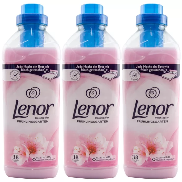 Lenor Adoucissant Frühlingsgarten 3 X 950ml 38 Wl - Testé Dermatologiquement