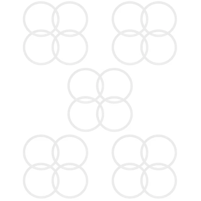 20 Pcs Dichtungsring Aus Silikon Weiße Tassen Oz Becherdeckel Glas Werkzeug