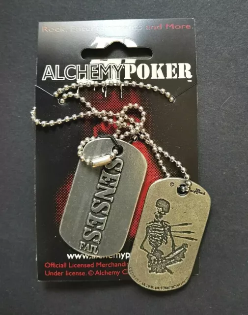 Alchemy Poker Senses Fail Dog-Tag Pendant Metal