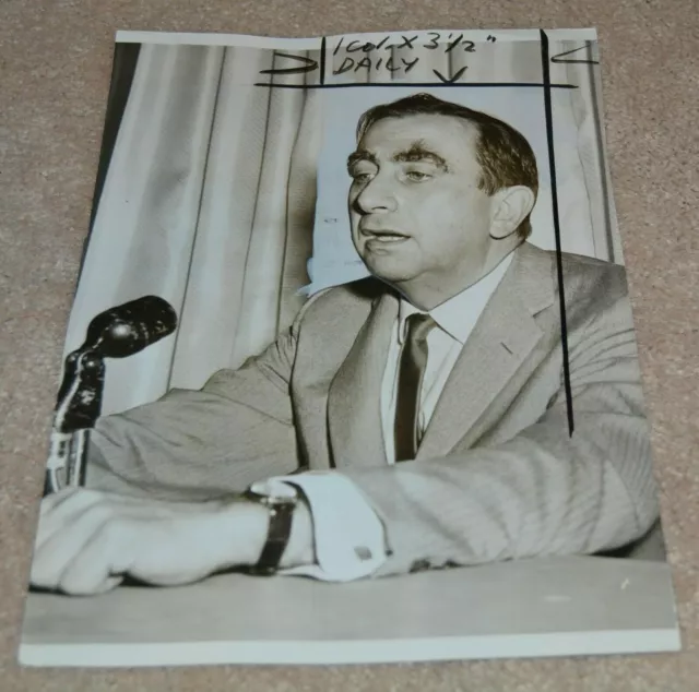 Theoretical Physicist Hydrogen Bomb Photo Edward Teller Vintage  1970