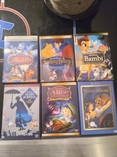 6 CLASSIC DISNEY DVD Special Collector's Edition Movies 10 Discs $25.00 ...