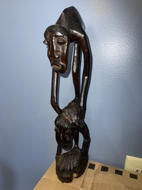African Tribal Art, bembe Statue  from Democratic Republic of Congo