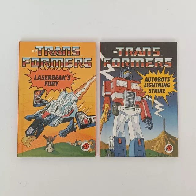 The Transformers Ladybird Books x2  Autobots Lightning Strike Laserbeak's Fury