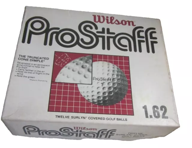 Vintage  12 Box "Prostaff" Surlyn Cover Golf Balls