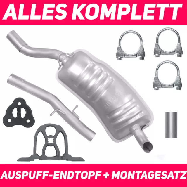 End Auspuff Endtopf für BMW 3 318 D 320 D E46 2.0 TD Limousine Kombi