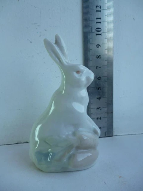 HASE MIT KAROTTEN Alte sowjetische UdSSR Porzellanfigur s EUR 48,73