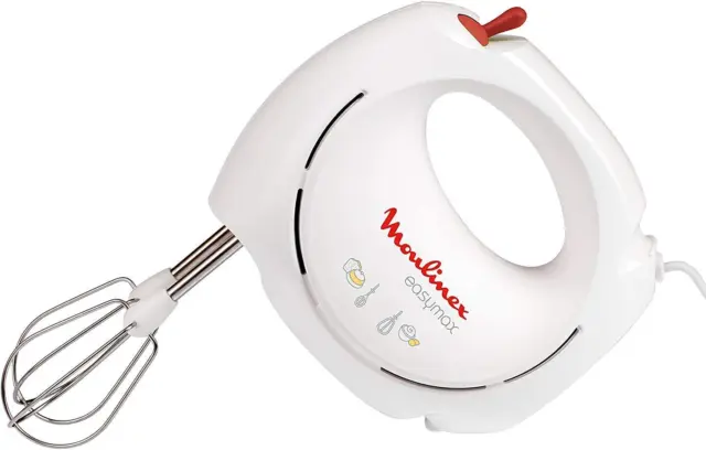 Moulinex Easy Max ABM11A Easymax Sbattitore a 2 Velocità Con 2 Set Di Fruste, Mo