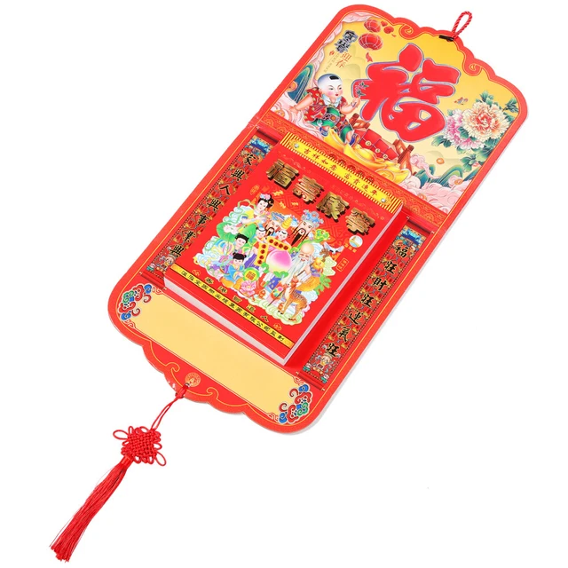 CHINESE TRADITION WALL Calendar 2024 Year Calendar New Year Wall