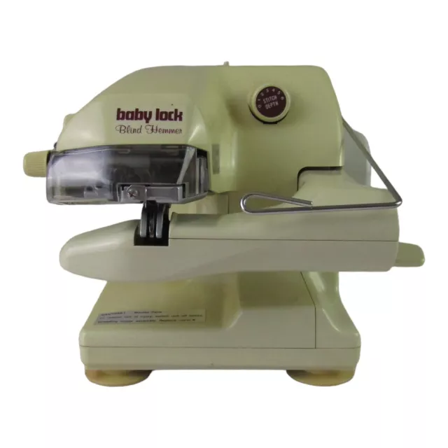 Baby Lock Blind Hemmer Model BL-101 Sewing Machine Power Cord Foot Pedal & Cover