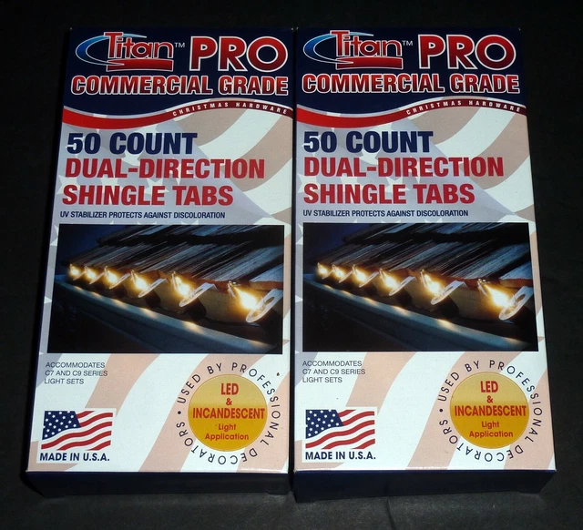 TITAN PRO 50 count Commercial Grade DualDirection Shingle Light Tabs