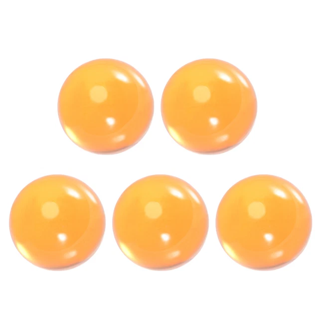 5 pz. Sfera da giocoleria contatto acrilico arancione - 30 mm