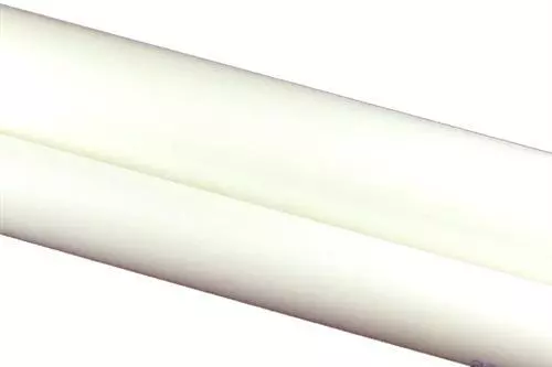 Plastic-White Delrin/Acetal Rod 1" diameter, bushings & bearings 6 inches long