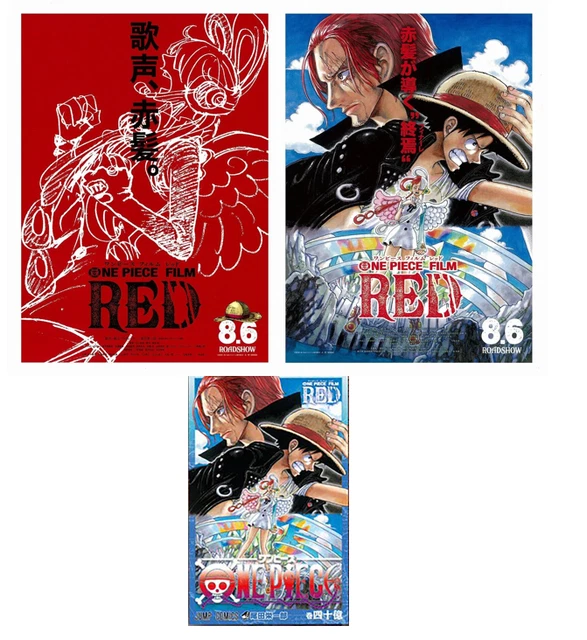 ONE PIECE FILM RED Movie Limited Comic book Vol.4 billion & Poster set