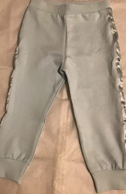 River island mini girls aged 3-4 years Blue scuba frilly tracksuit BNWT 9