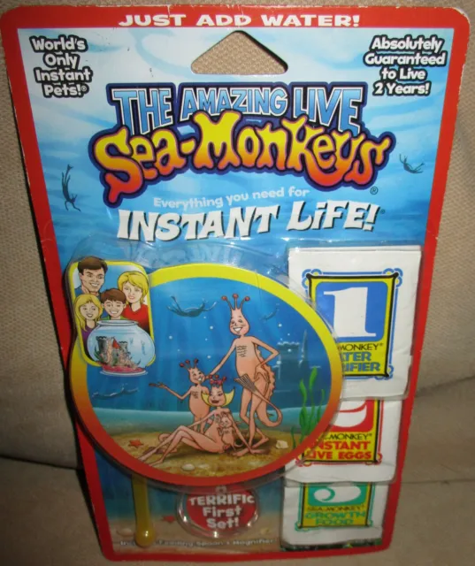 The Amazing Live Sea-Monkeys Instant Life Hatch Grow Food Kit - 2012 - New