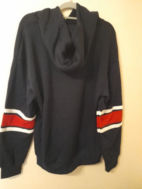 Official NFL New England Patriots Team Apparel Navy Hoodie Jumper NFL BNWT Large 4