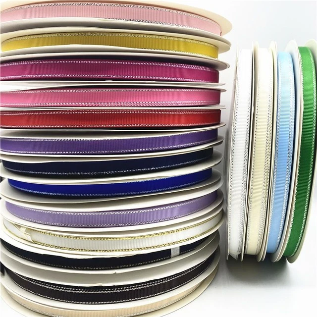 5yards Ribbon Edge Grosgrain Crafts DIY Hair Bows Christmas Gift Wrapping Decors