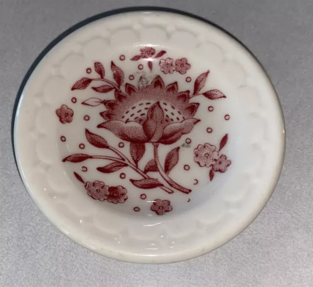 Kansas City Southern Railroad Dining Car China Butter Pat Roxbury pattern
