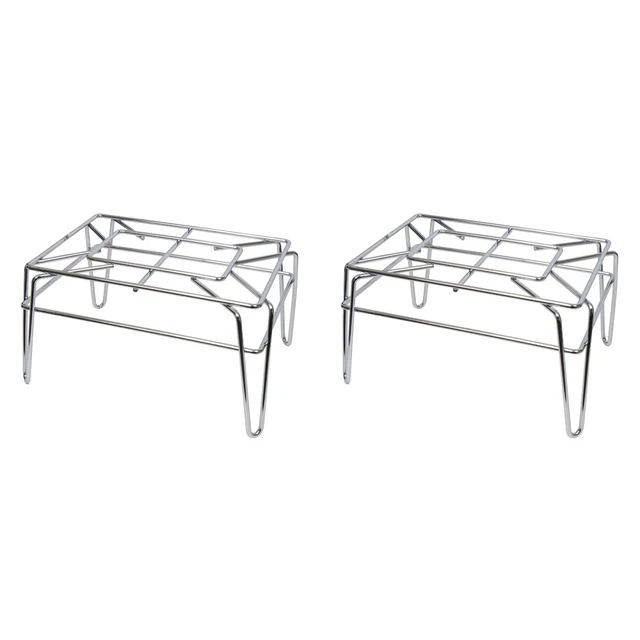 GSW 2pcs RA-M1510 Heavy Duty Welded Chrome Wire Multi-Functional Rack 15"x11"x8"