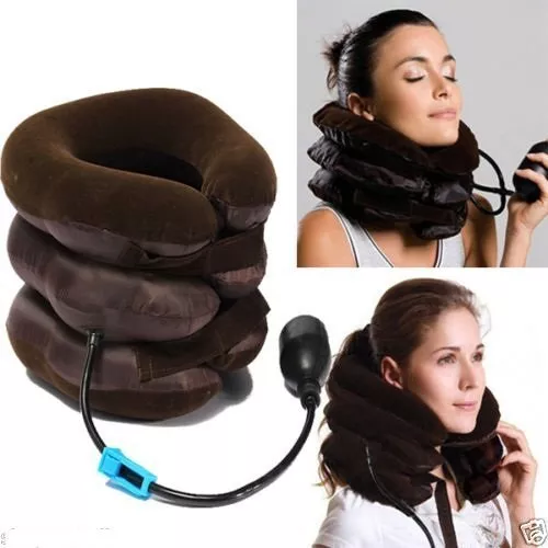 Inflatable Portable Travel Air Pillow Air Cushion Neck Head Flight Rest Supports