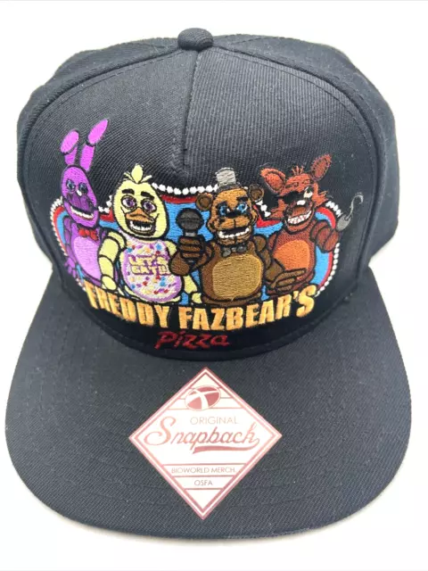 Snapback Bioworld Merch Osfa Freddy Fazbear's Pizza Cool Hat Advertising 5 Night