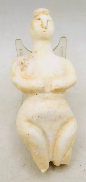 A376 Extremely Rare Ancient Amlash Stone Carved Worshipper Diety Idol