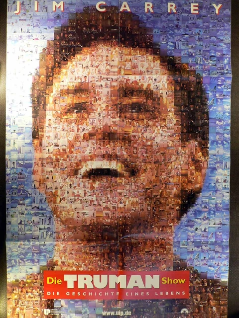 Affiche Officielle Festival De Cannes 2022 - Truman Show, Jim Carrey - 47x63 Pouces