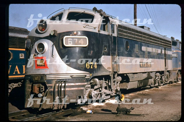 R DUPLICATE SLIDE - Wabash WAB 674 EMD F-7A
